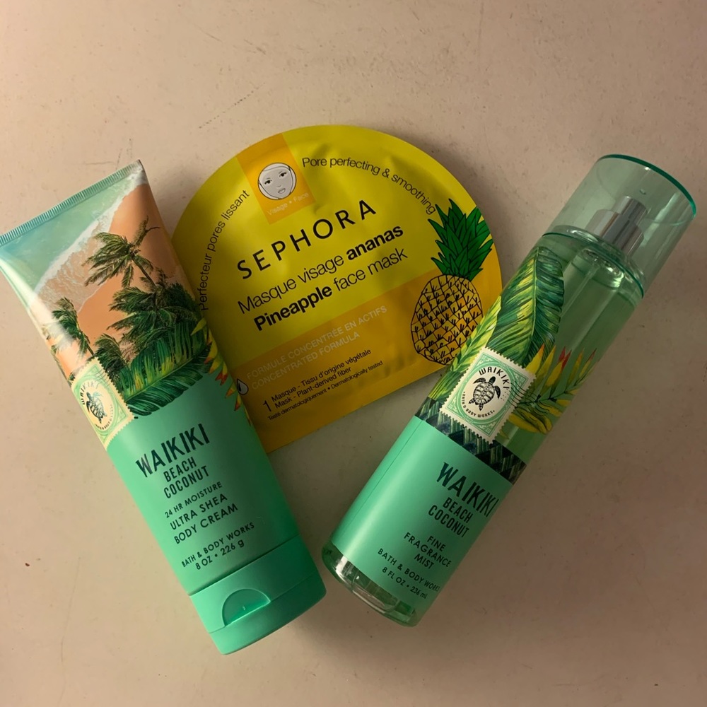 New/ Unused Bath & Body Works & Sephora Sheet Mask